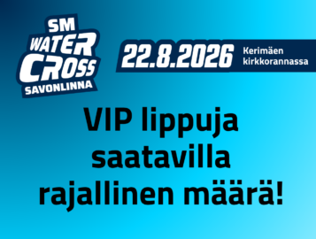VIP -liput myynnissä nyt!!!