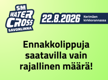 Ennakkoliput myynnissä nyt!
